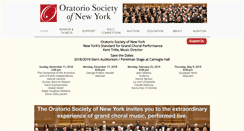 Desktop Screenshot of oratoriosocietyofny.org